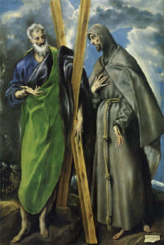 unknow artist Hl. Andreas and Hl. Franziskus, el Greco(1540-1614)